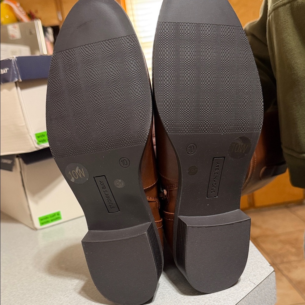 St. John's Bay Chestnut Heeled Boots - Picture 3 of 3